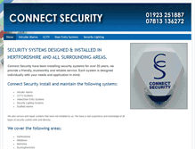 Tablet Screenshot of connect-security.co.uk